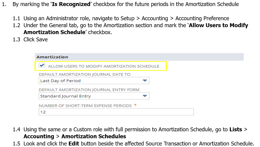 Stop Incorrect Amortization Journal Entries in NetSuite